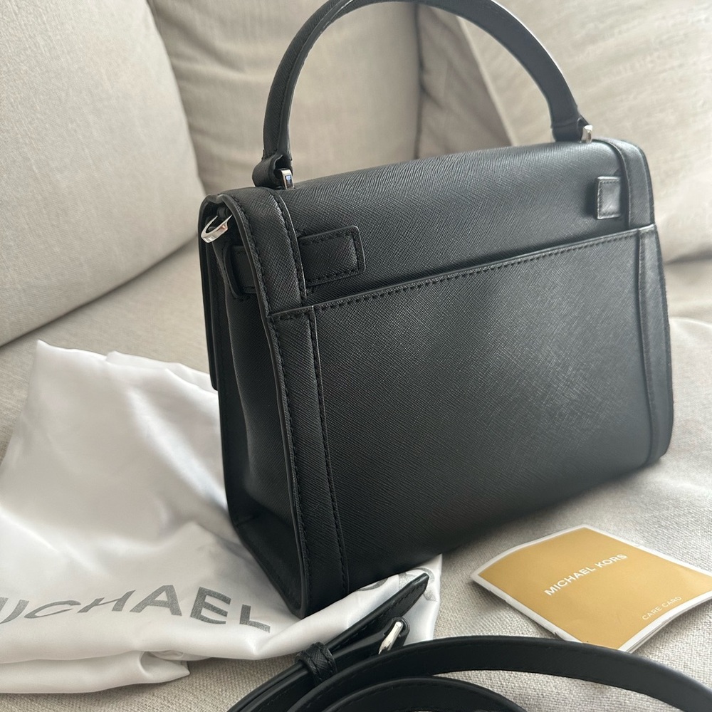 Michael Kors Black Mini Bag with Silver Studs - Picture 3 of 3